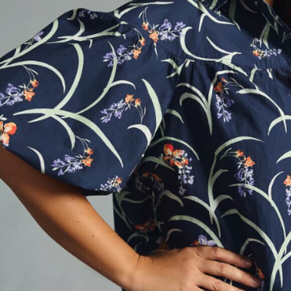 Maeve Anthropologie Zooey Bubble-Sleeve Blouse - XS - Picture 6 of 13